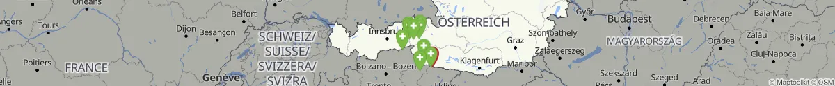 Kartenansicht für Apotheken-Notdienste in der Nähe von Dölsach (Lienz, Tirol)